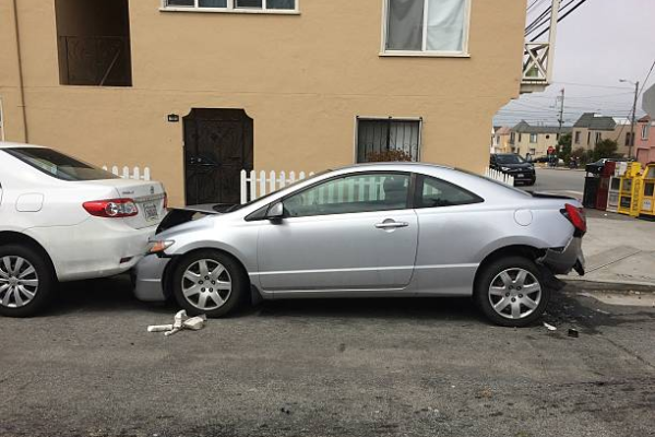 parking lot car accident